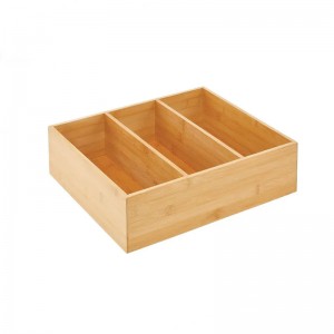 Comh -aireachta cistine bosca stórála bambú