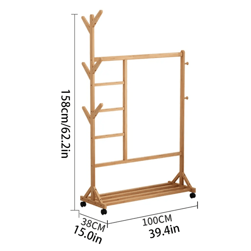 Taispeántas durable hangersneamhspleácha ag críochnú spáis mhaireachtála hangers cóta bambú